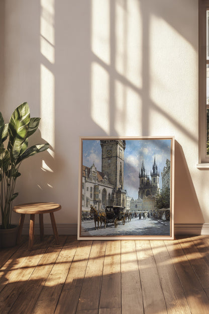 PLACE DU TEMPS, Kunstwerk auf gespannter Leinwand