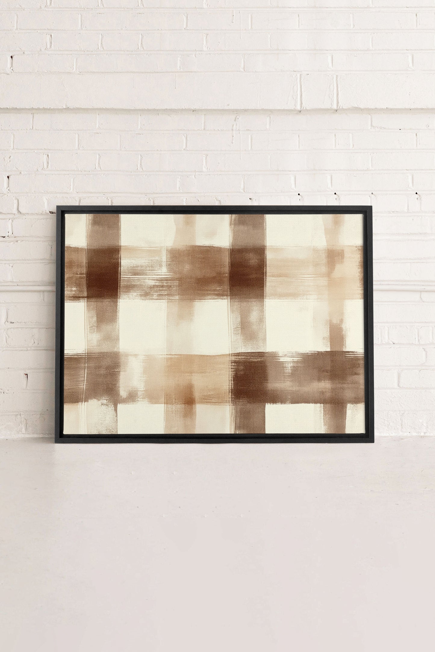 ELEGANTES KARO, Kunstwerk auf gespannter Leinwand