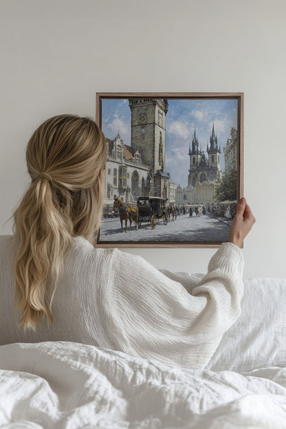 PLACE DU TEMPS, Kunstwerk auf gespannter Leinwand