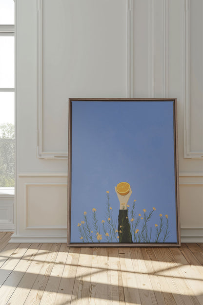 CITRUS BLOOM, Stretched canvas artwork