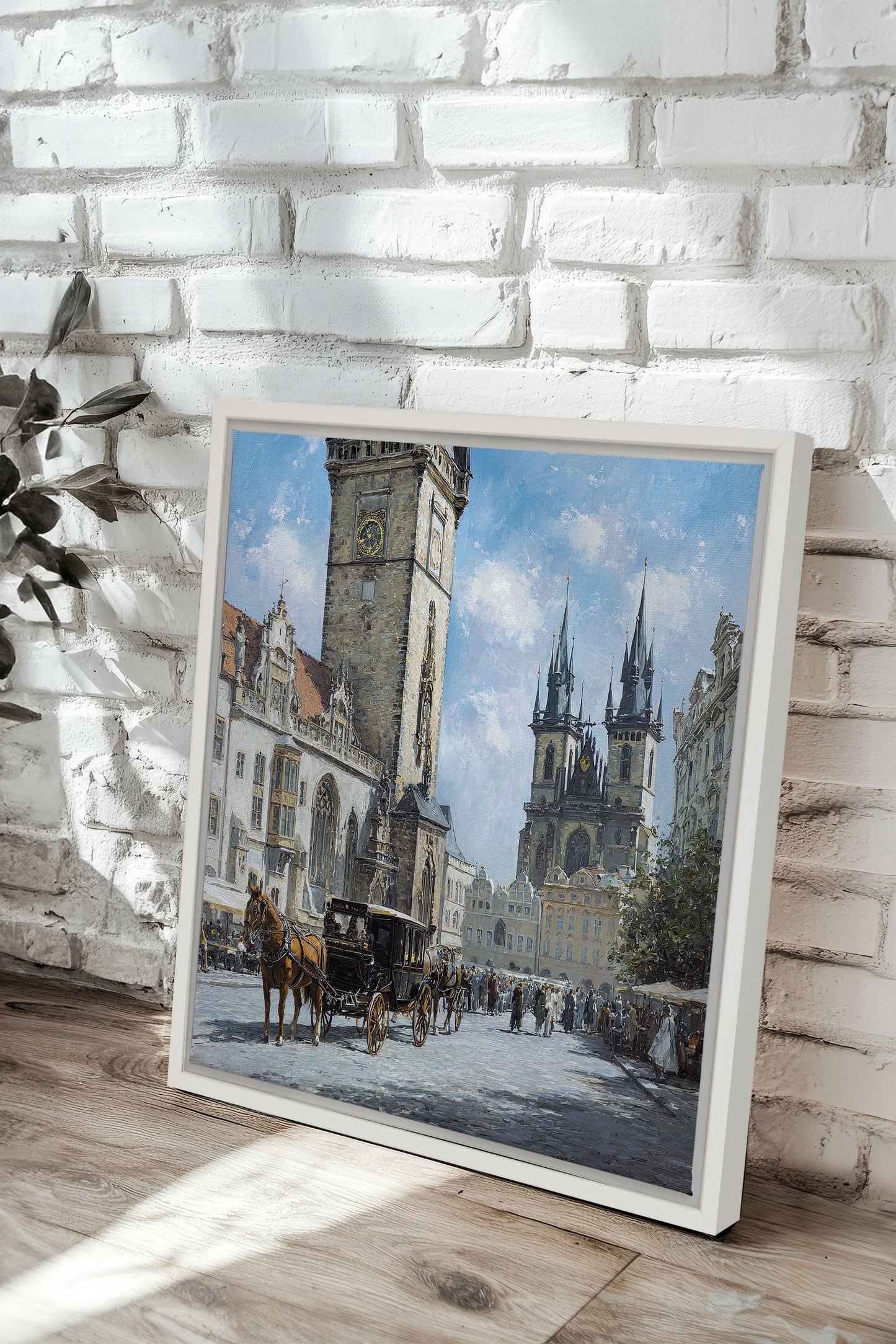 PLACE DU TEMPS, Kunstwerk auf gespannter Leinwand
