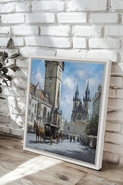 PLACE DU TEMPS, Kunstwerk auf gespannter Leinwand