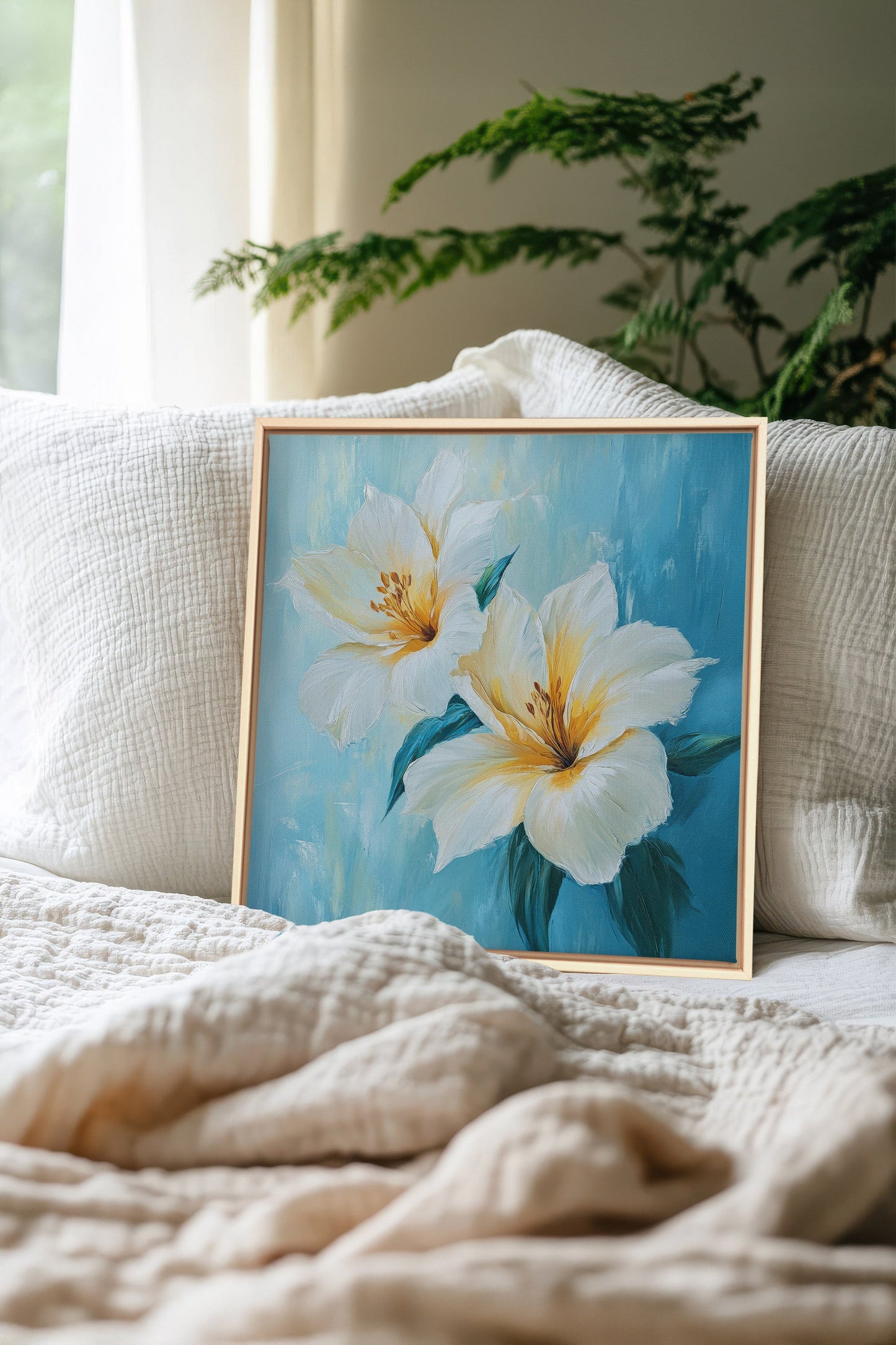 AURORE FLORALE, stretched canvas artwork