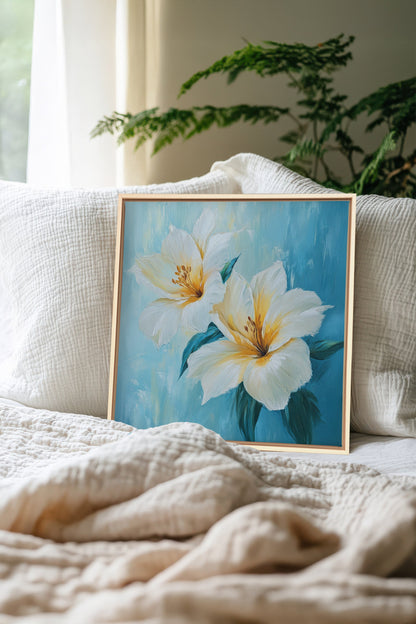 AURORE FLORALE, stretched canvas artwork