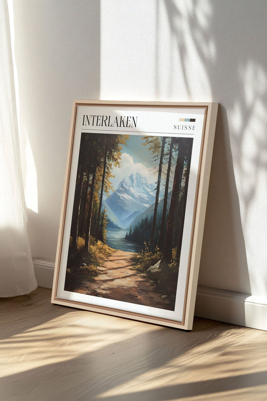 INTERLAKEN, Werk auf gespannter Leinwand