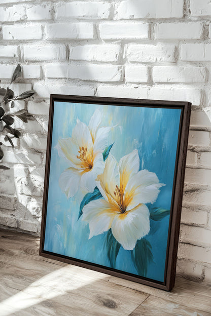 AURORE FLORALE, stretched canvas artwork
