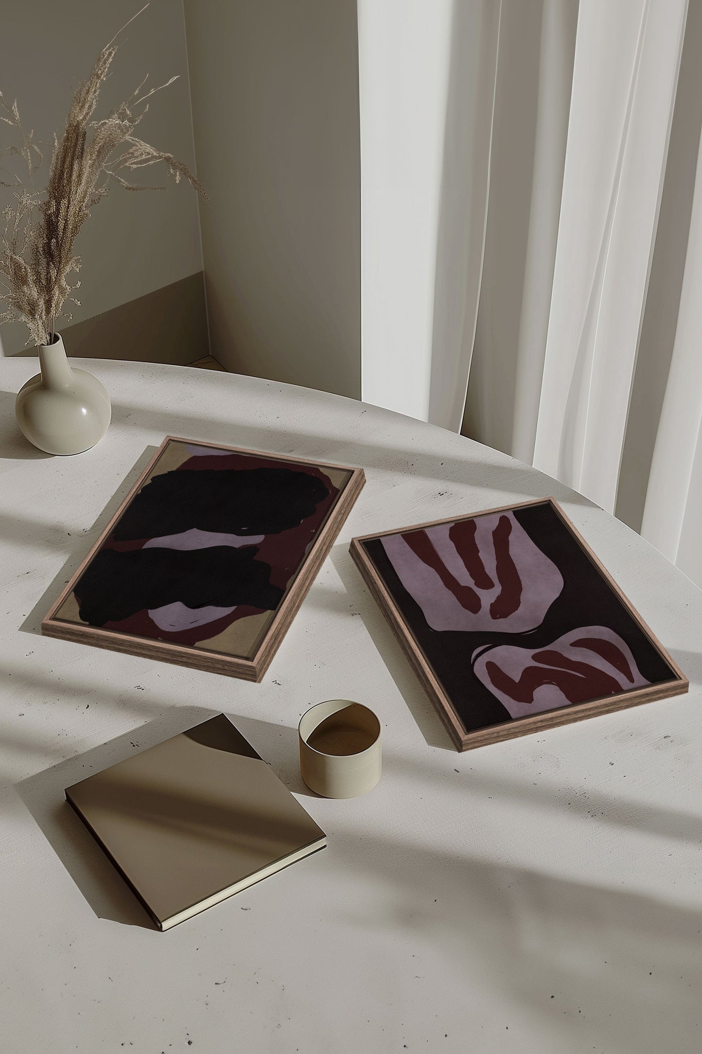 DUO TINTE & STAUB (2 Werke auf gespannter Leinwand)