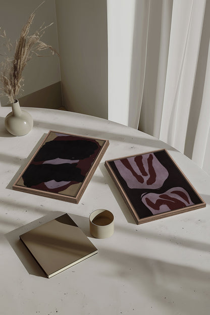 DUO TINTE & STAUB (2 Werke auf gespannter Leinwand)