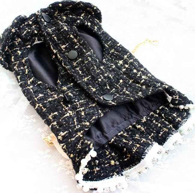 Dog Dress Set | Coco Chewnel Dog Dress with Purse