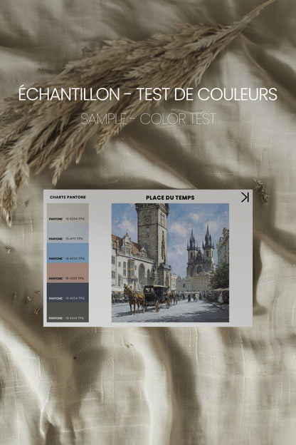 PLACE DU TEMPS, Kunstwerk auf gespannter Leinwand