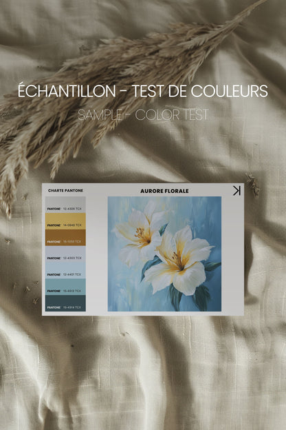 AURORE FLORALE, stretched canvas artwork