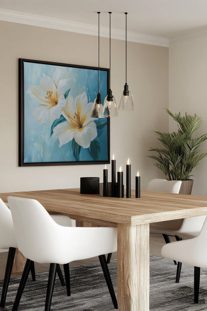 AURORE FLORALE, stretched canvas artwork