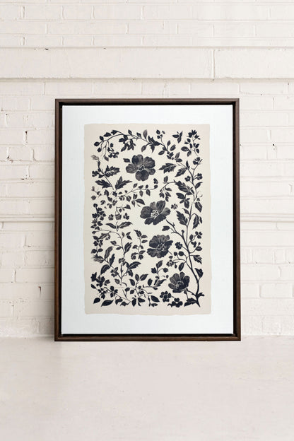 FLORAL SHADOW, Mischtechnik auf gespannter Leinwand