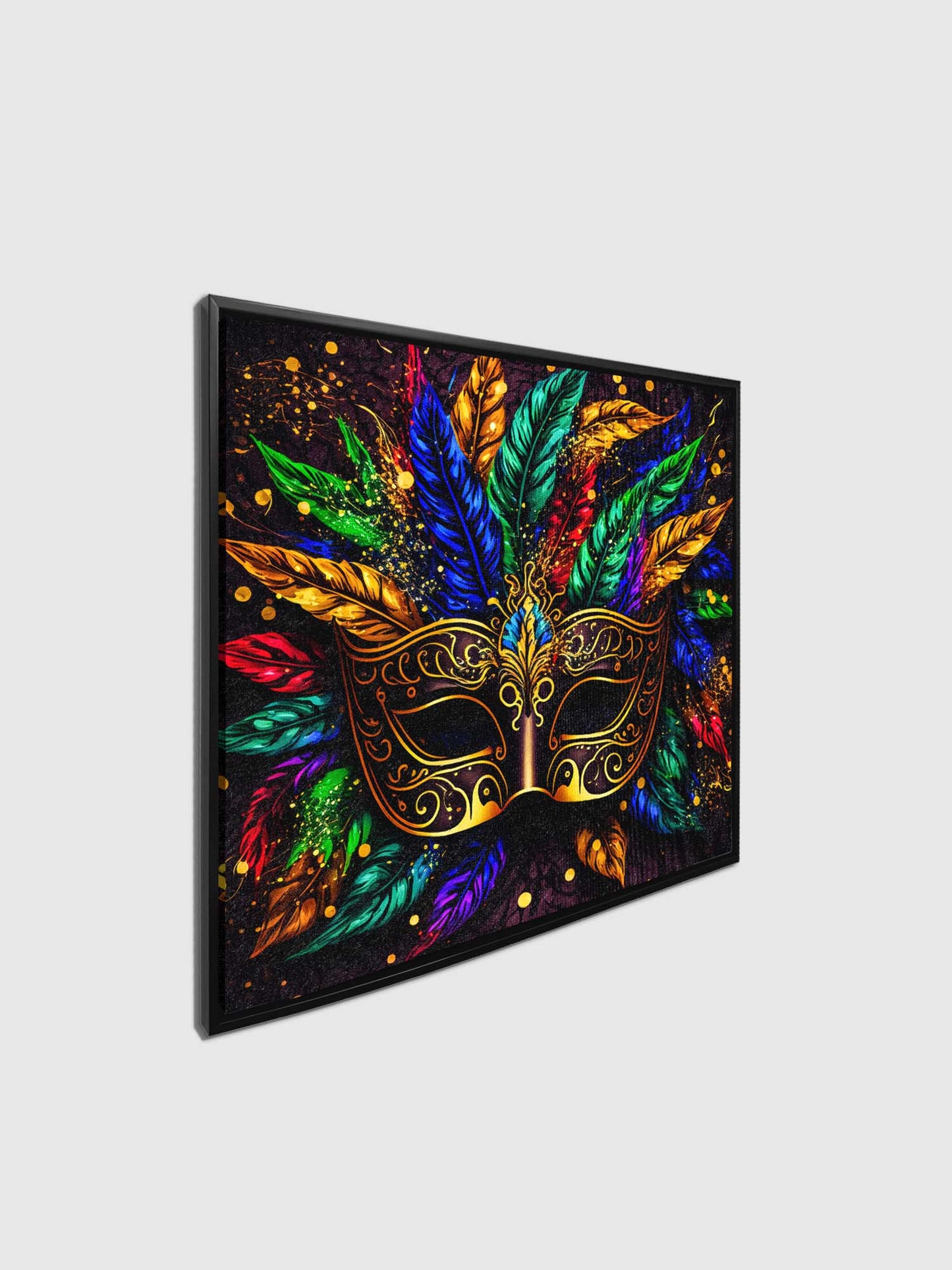 Leinwandbild – Bunte Maske – Wandkunst