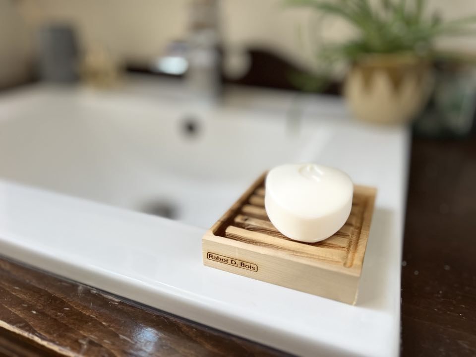 木製石鹸皿「D-Coulé」