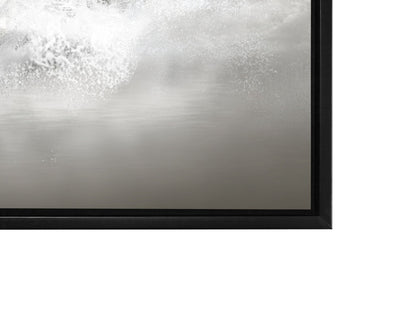 Wall Art Black and White Stallions - Animal Print Canvas