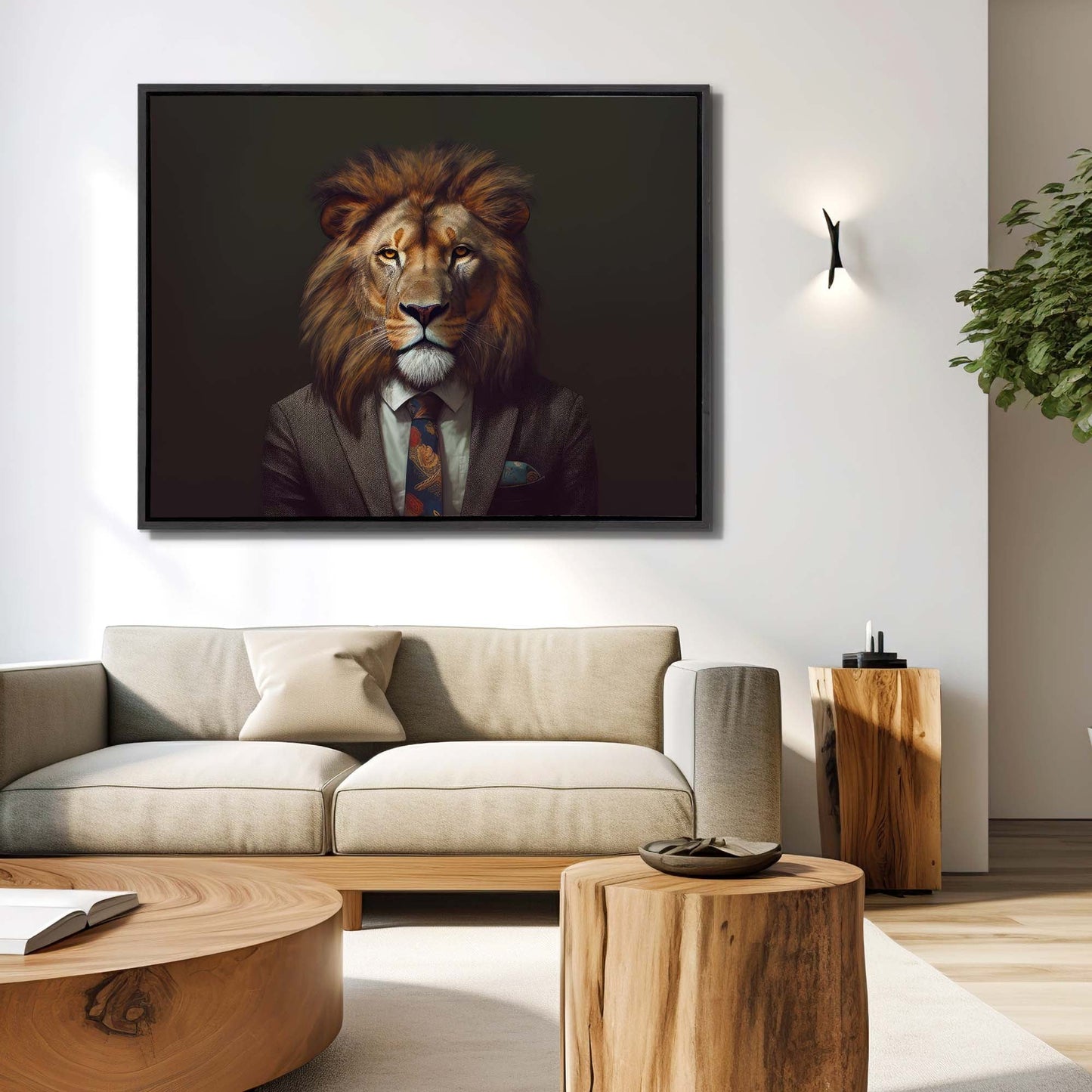 Wandbilder – Leinwandbilder Wildlife – Boss Löwe