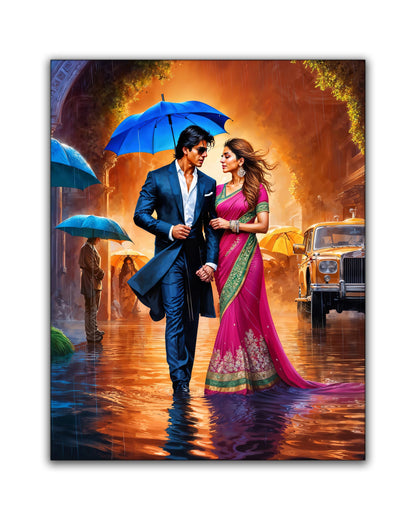 Wandkunst Bollywood Teil 1 „Junge trifft Mädchen“-
