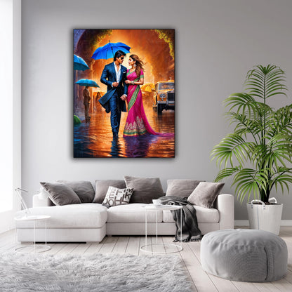 Wandkunst Bollywood Teil 1 „Junge trifft Mädchen“-