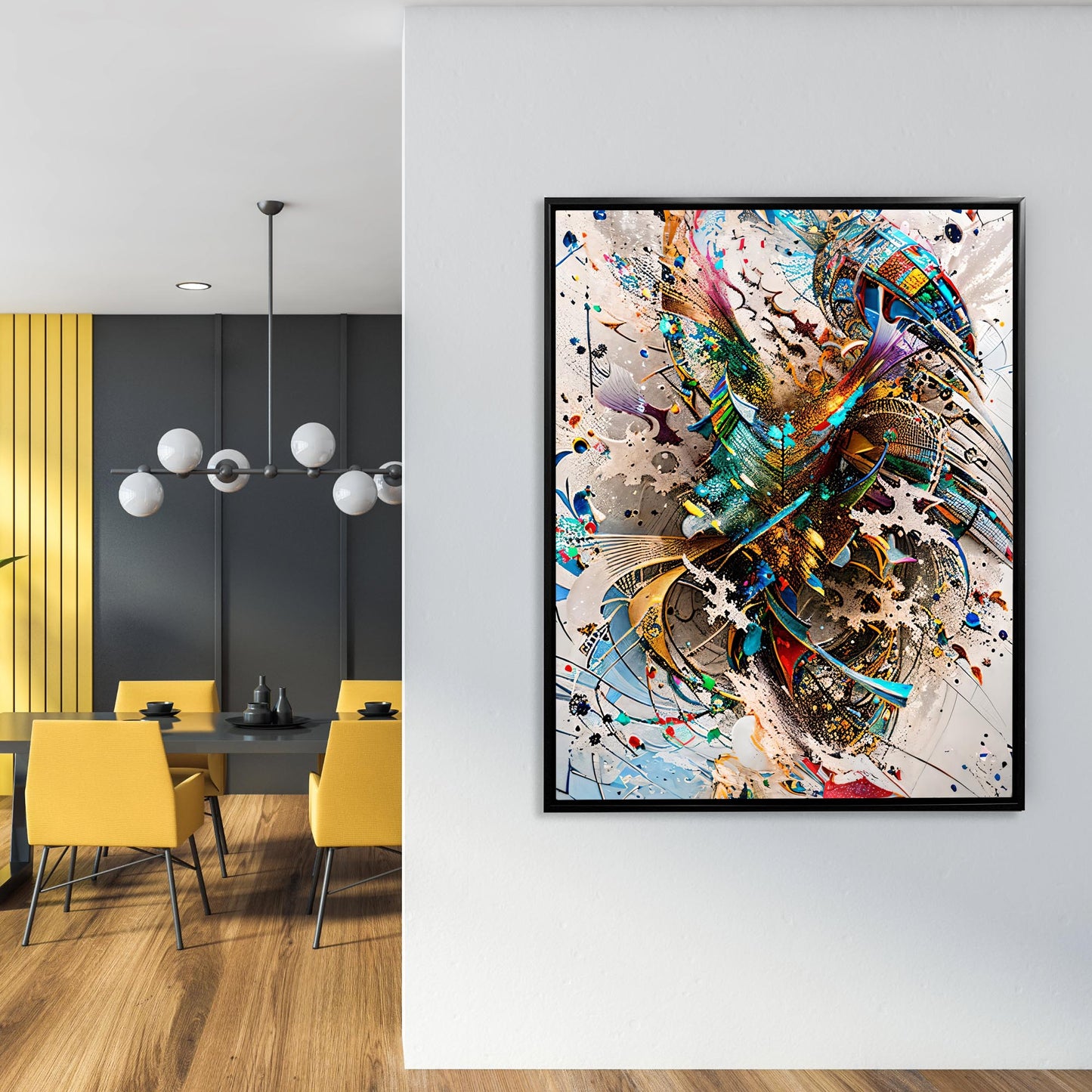 Wandbilder-Abstrakt 1-Leinwanddruck-Kunstwerk