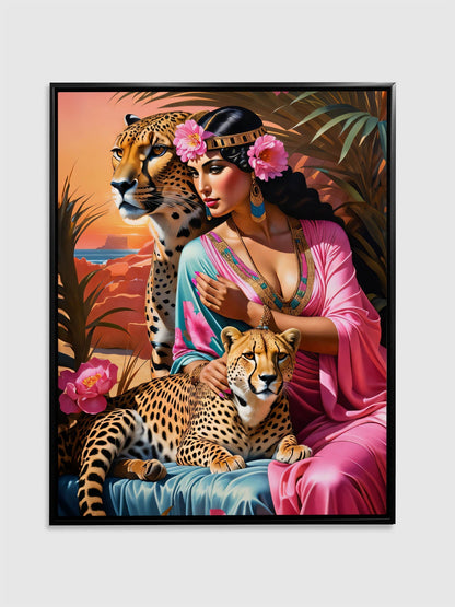 Wandbild – Cleopatra neu interpretiert – Kunst-Leinwand