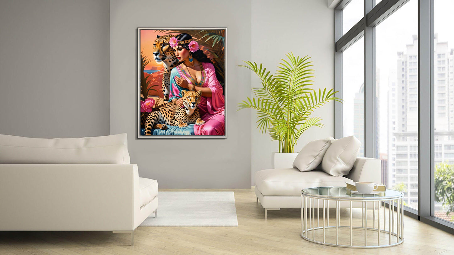 Wandbild – Cleopatra neu interpretiert – Kunst-Leinwand