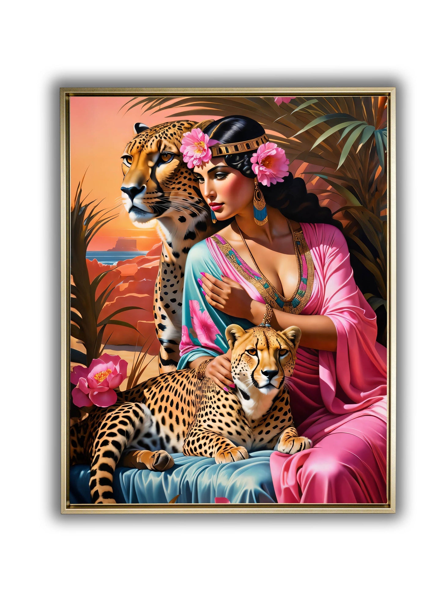 Wandbild – Cleopatra neu interpretiert – Kunst-Leinwand