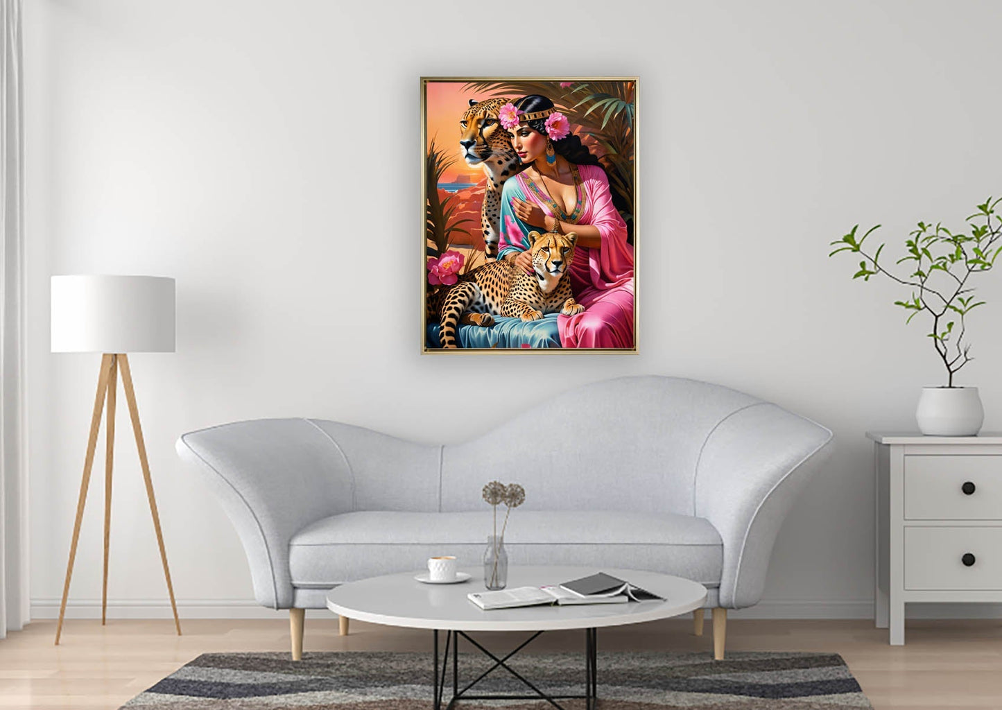 Wandbild – Cleopatra neu interpretiert – Kunst-Leinwand