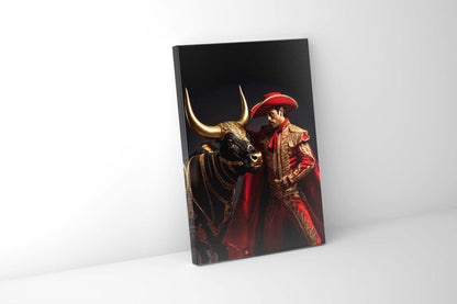 Wandbild Stierkämpfer 91 x 122 cm Leinwand Fine Art