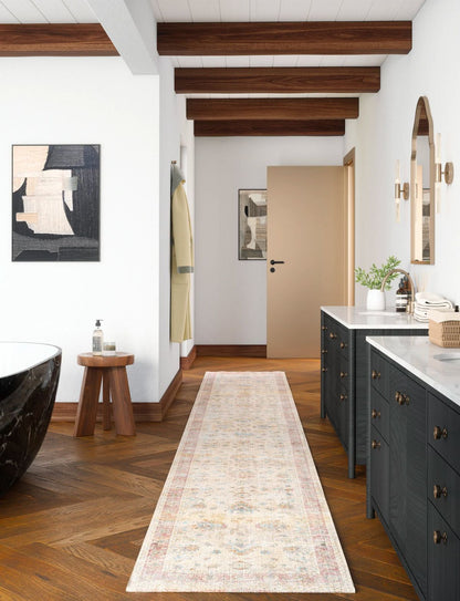 Aria Yellow Rose Lagoon Teppich