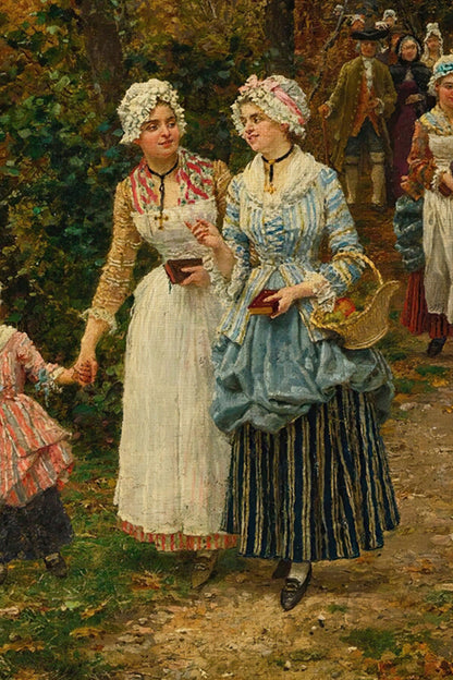 HERBSTSPAZIERGANG, VINTAGE RAHMEN ODER