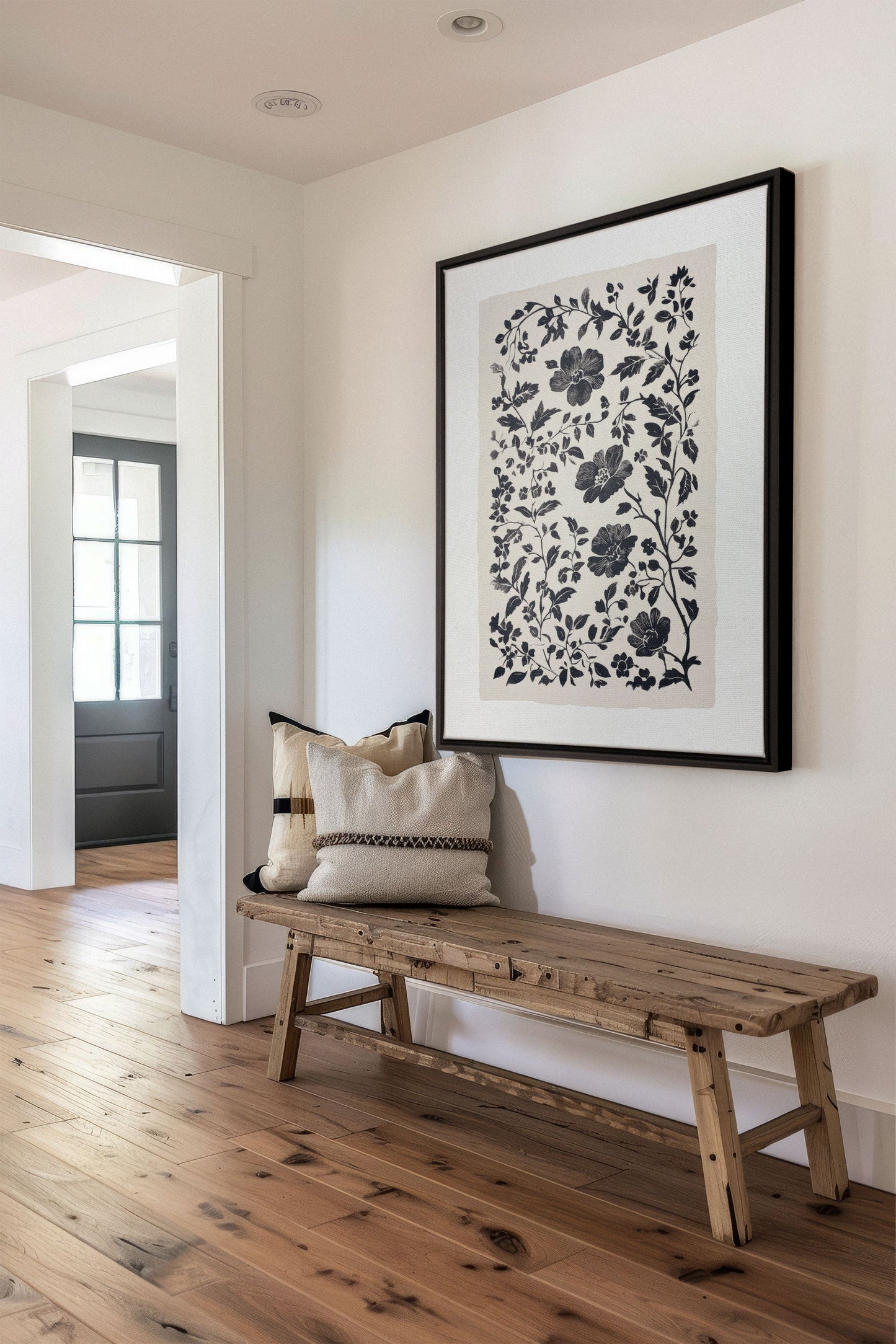 FLORAL SHADOW, Mischtechnik auf gespannter Leinwand