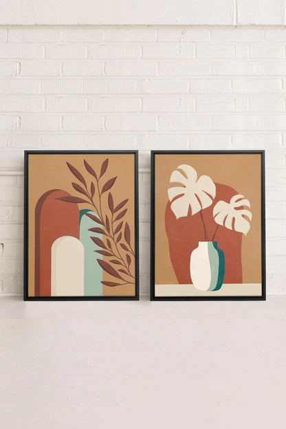 TERRACOTTA OASIS (2 Werke auf gespannter Leinwand)