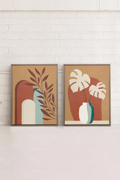 TERRACOTTA OASIS (2 Werke auf gespannter Leinwand)