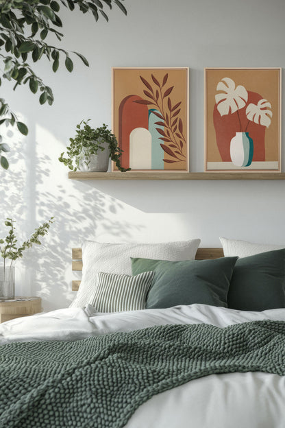 TERRACOTTA OASIS (2 Werke auf gespannter Leinwand)