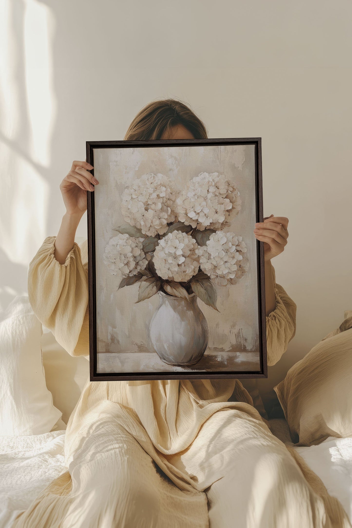 IVORY BLOOMS, Kunstwerk auf gespannter Leinwand