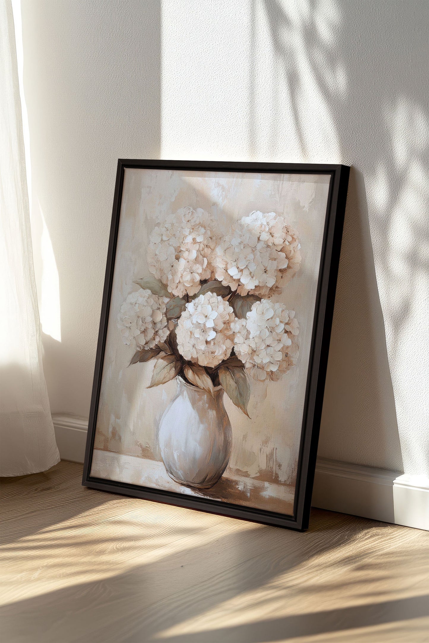 IVORY BLOOMS, Kunstwerk auf gespannter Leinwand
