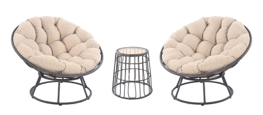 Blakeley 3-Piece Wicker Outdoor Bistro Set - AURABAGS SHOP