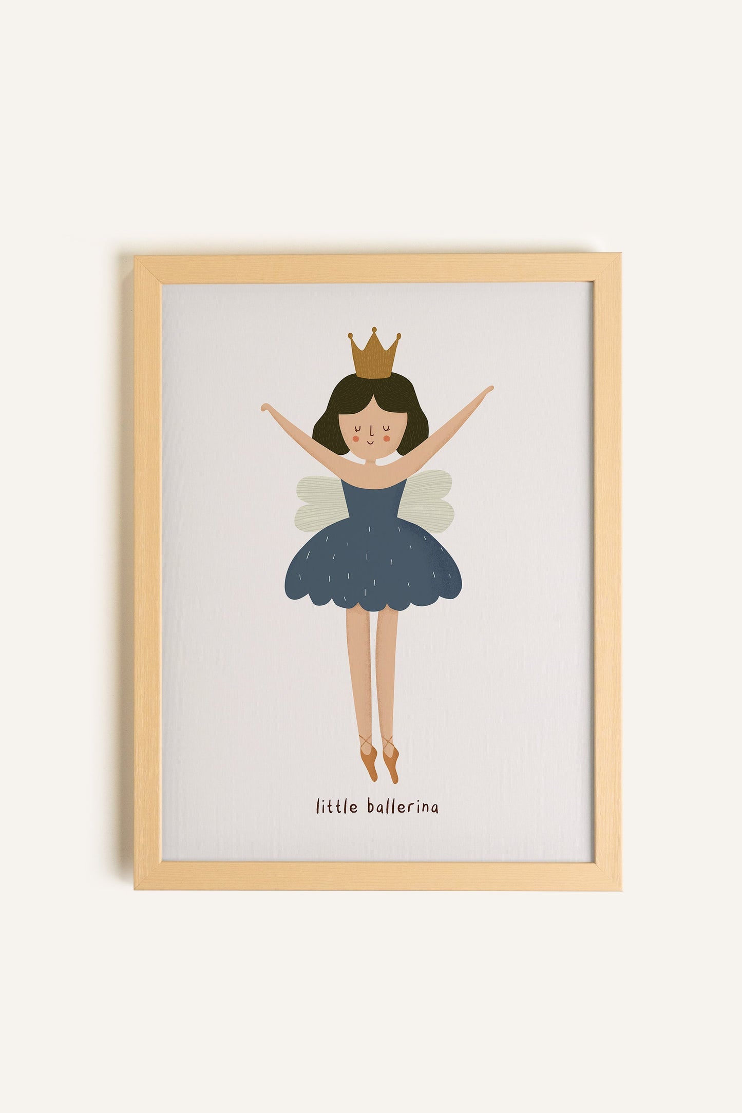 Kleine Ballerina, gerahmte Leinwand mit starrem Segeltuch
