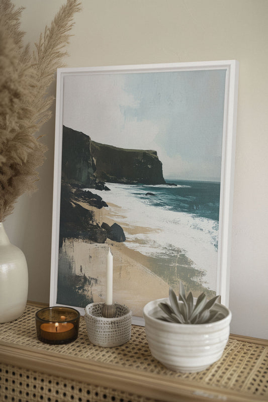 MAJESTIC CLIFFS, Mischtechnik auf Leinwand