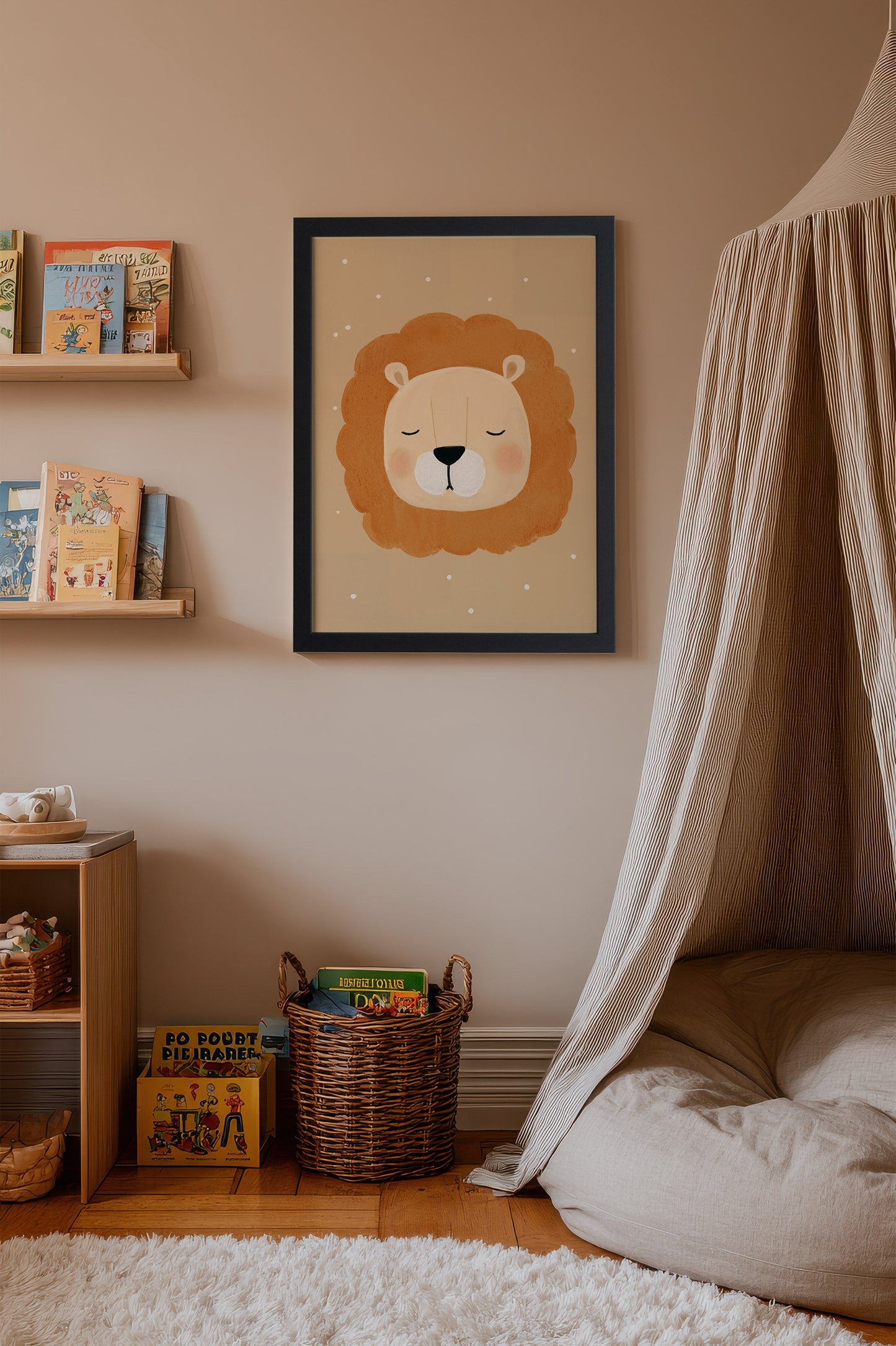 Lion de Rêve, Gerahmte Leinwand