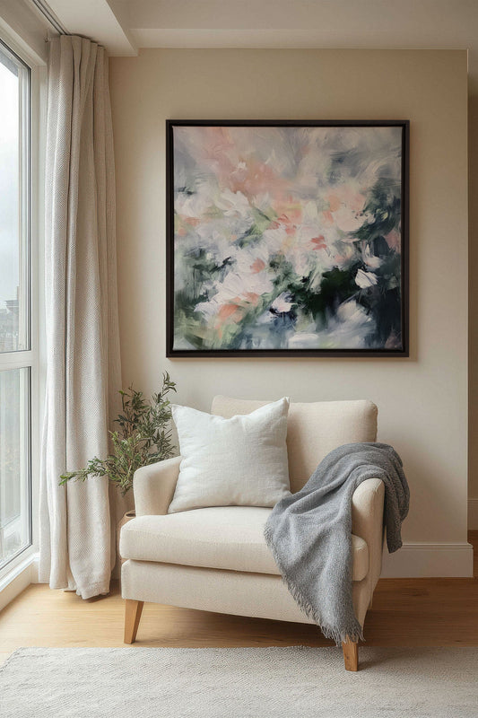 ROSE HARMONIE, Werk auf gespannter Leinwand