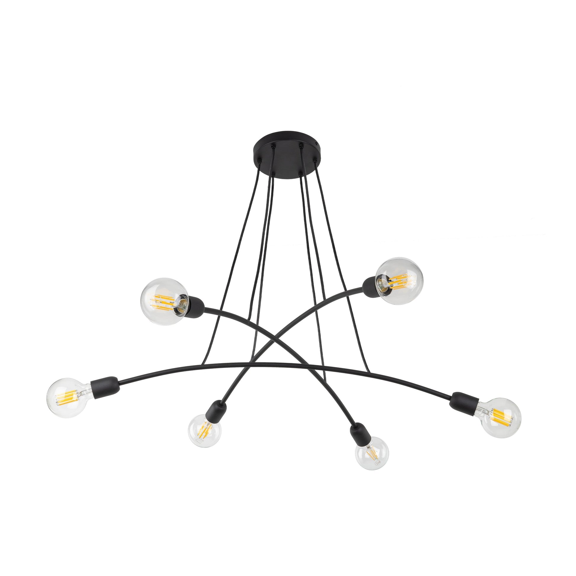 HELIX Black Minimalist Pendant Light 6  (Clearance) - AURABAGS SHOP