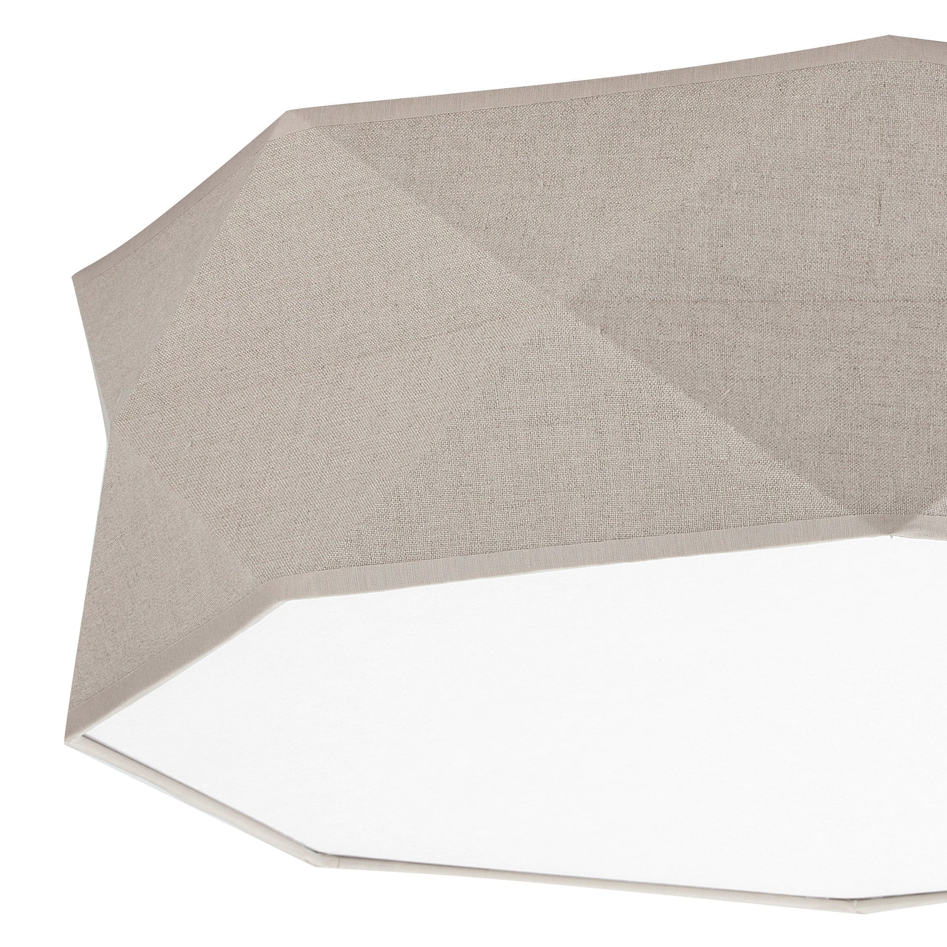 KANTOOR Beige Linen Flush Mount Light - AURABAGS SHOP