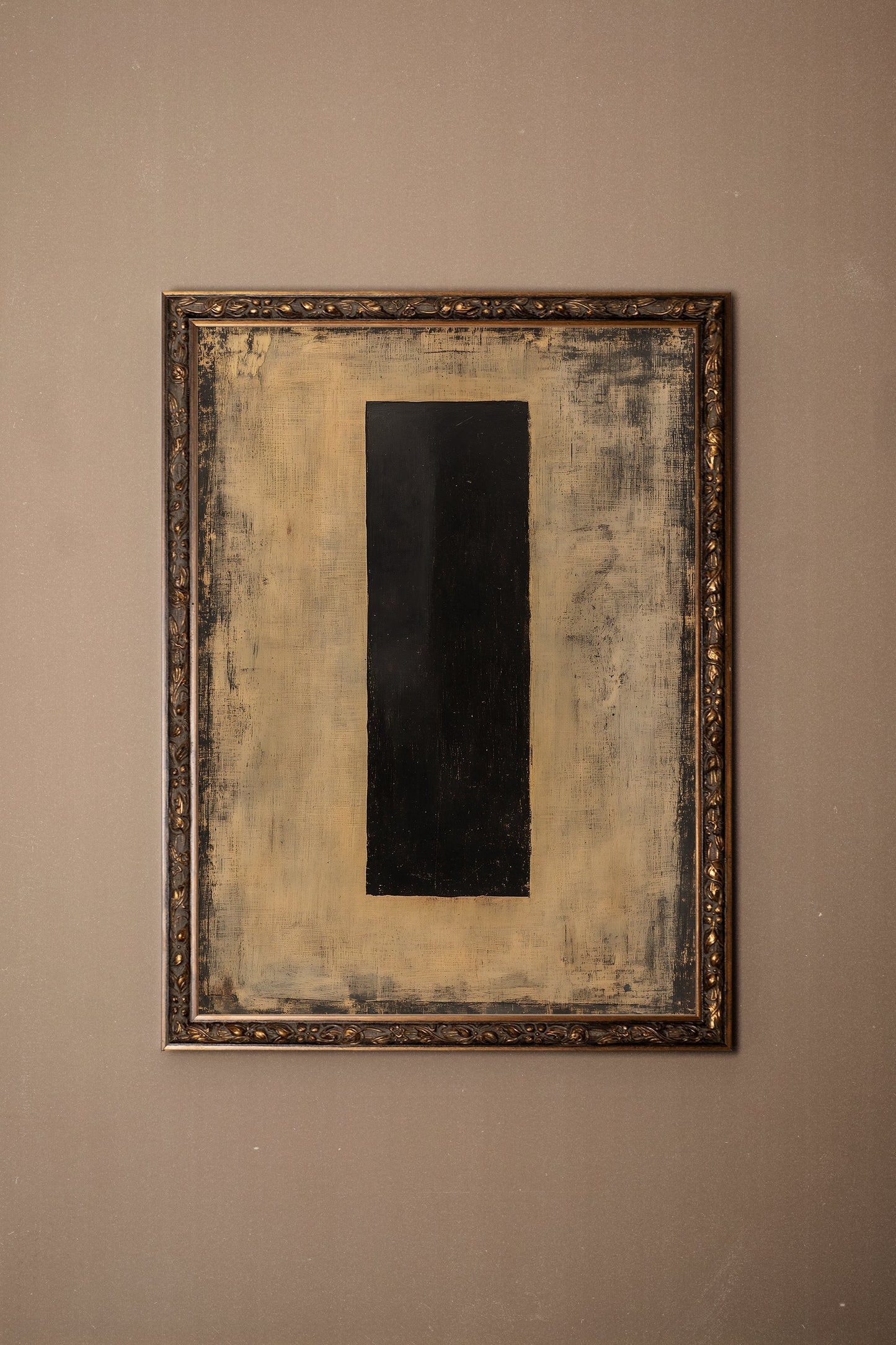 Das Wesen von Schwarz, Bronze-Vintage-Rahmen