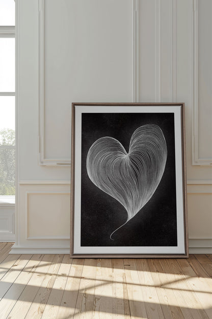 SILENT PULSE, Werk auf gespannter Leinwand