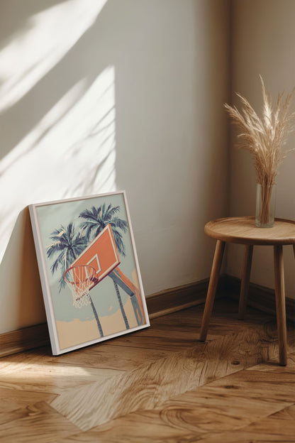 SUMMER HOOPS, stretched canvas artwork