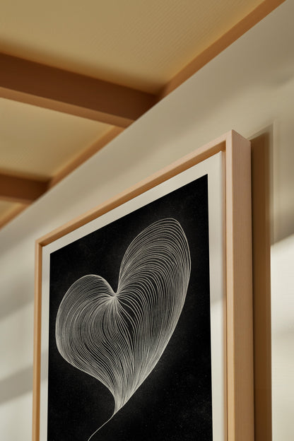 SILENT PULSE, Werk auf gespannter Leinwand