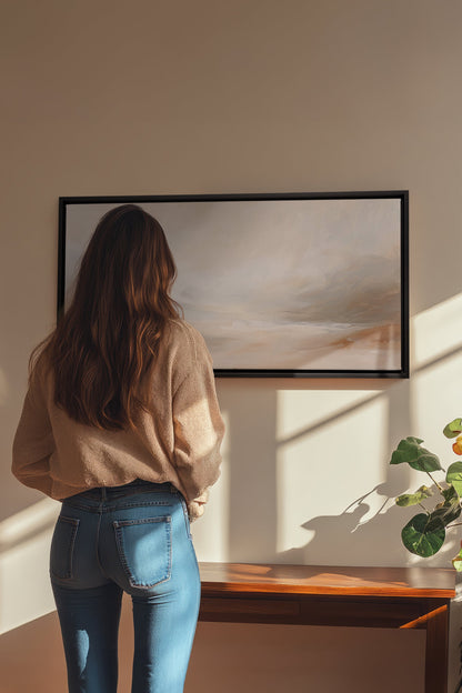 VERTRÄUMTER DUNST, Kunstwerk auf gespannter Leinwand