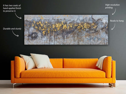 Wandbild - Abstrakte Bäume Leinwand - Kunstwerk